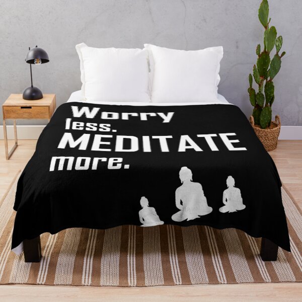 Item preview, Worry less. MEDITATE more. designed and sold by Jannis12.