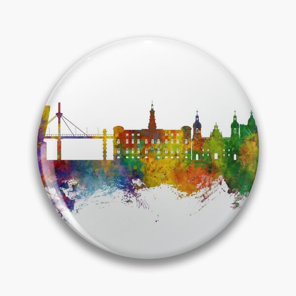 Item preview, Bilbao Spain Skyline designed and sold by ArtPrints.