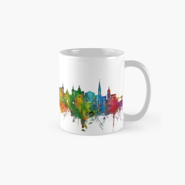Vista previa del artículo con la obra «Bilbao Spain Skyline», diseñado y vendido por ArtPrints.