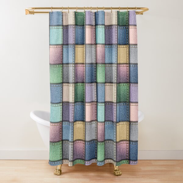 Jeans patchwork Shower Curtain