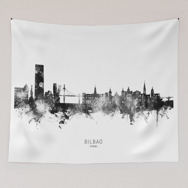Item preview, Bilbao Spain Skyline designed and sold by ArtPrints.