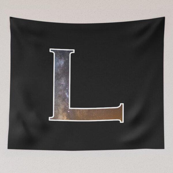 Item preview, Alphabet and galaxy design, letter L designed and sold by funnytshirtco.