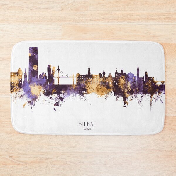 Item preview, Bilbao Spain Skyline designed and sold by ArtPrints.