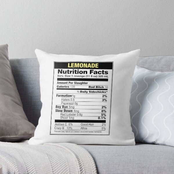 Item preview, Beyonce Lemonade Nutrition Facts designed and sold by mbikosdesign.