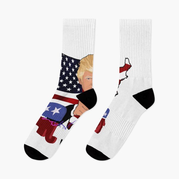 Item preview, Trump vs. Obama Republicans vs. Democrats half portrait designed and sold by Oberlaender.