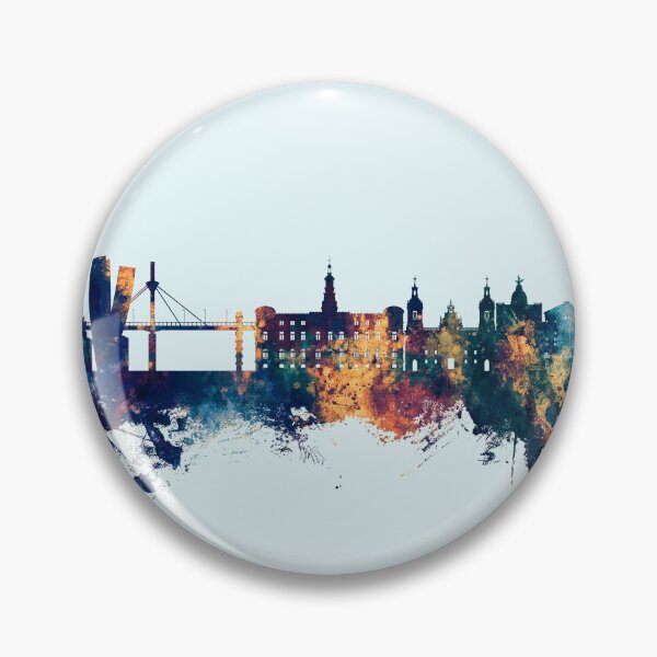 Item preview, Bilbao Spain Skyline designed and sold by ArtPrints.