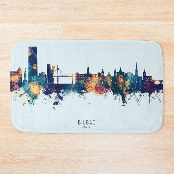 Item preview, Bilbao Spain Skyline designed and sold by ArtPrints.