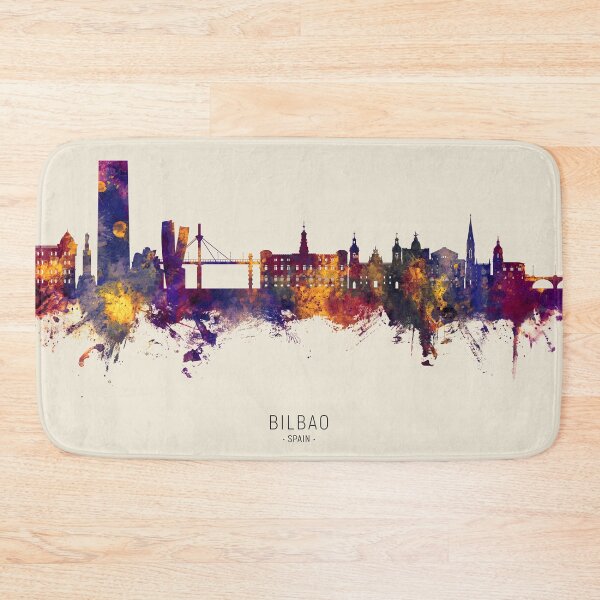 Item preview, Bilbao Spain Skyline designed and sold by ArtPrints.