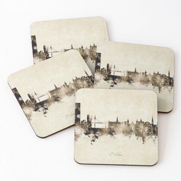 Item preview, Bilbao Spain Skyline designed and sold by ArtPrints.