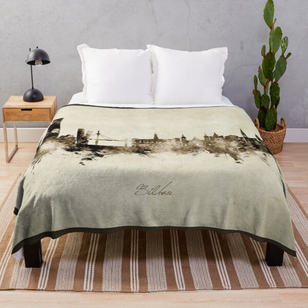 Item preview, Bilbao Spain Skyline designed and sold by ArtPrints.