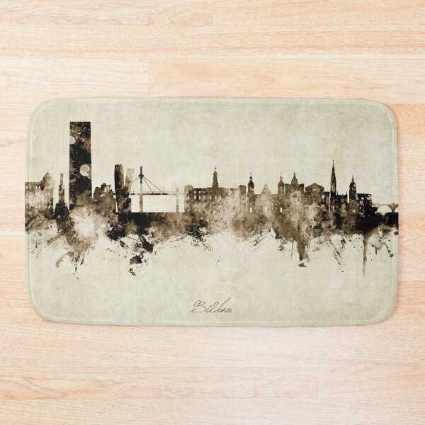 Item preview, Bilbao Spain Skyline designed and sold by ArtPrints.