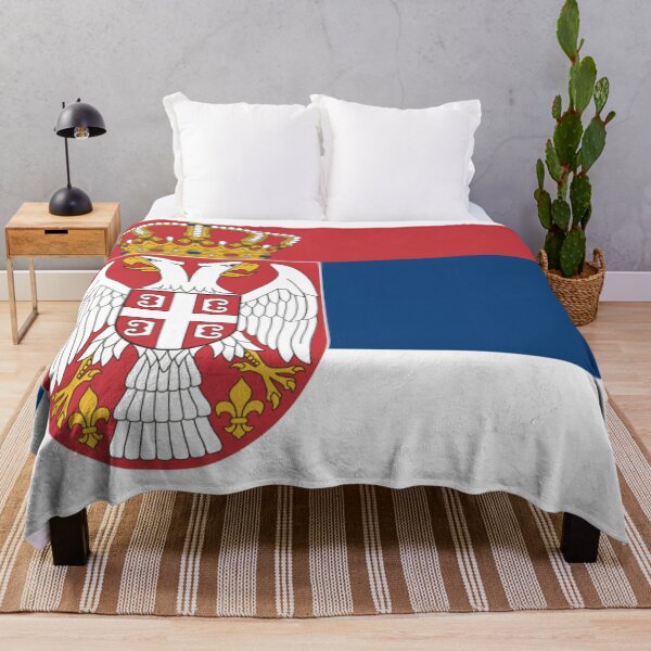 Item preview, Serbian square flag designed and sold by P-I-R.