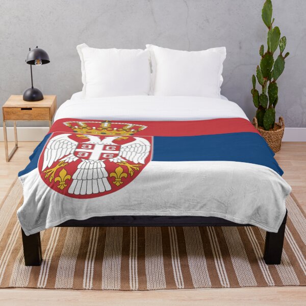 Item preview, Serbian square flag designed and sold by P-I-R.