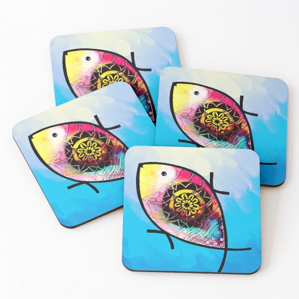 Item preview, Bohemian Mandala Pattern  Fish designed and sold by AmicaTrendz.