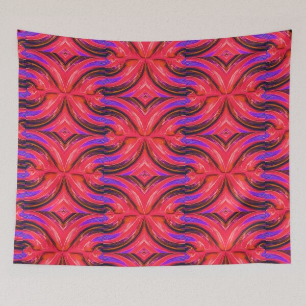 Item preview, Contrast Space Flowers Red designed and sold by NolaJere.