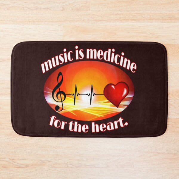 Item preview, music is medicine for the heart. designed and sold by doctors-apparel.