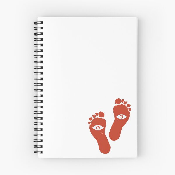 Item preview, Foot print red color with white eye  designed and sold by Saroj Nepal.