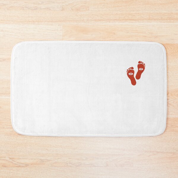 Item preview, Foot print red color with white eye  designed and sold by Saroj Nepal.