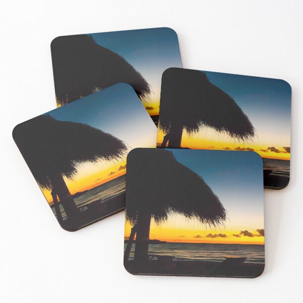 Item preview, beautiful sunset with nipa hut silhouette  designed and sold by Gee Creatives.