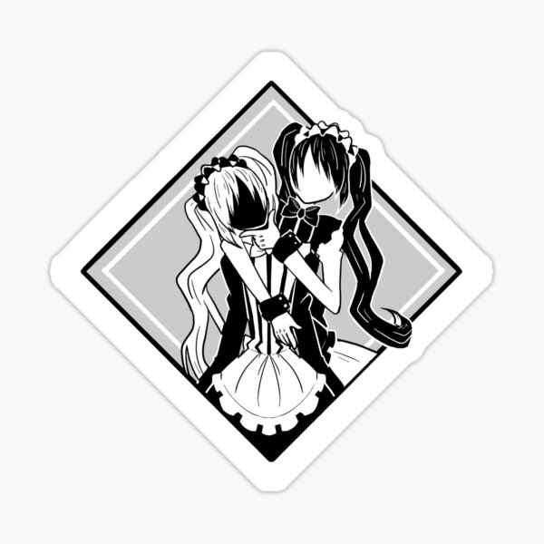 Twin Maids Sticker