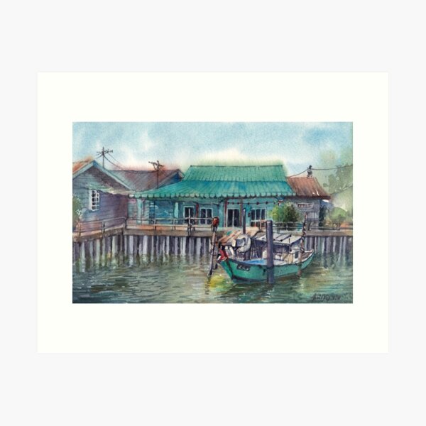 Peaceful Palau Ketam Art Print