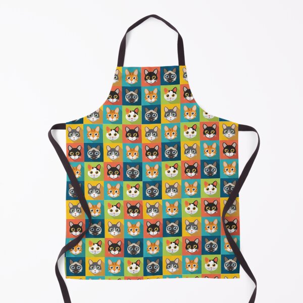 Item preview, Cartoon Cats Pattern in pop art style designed and sold by markstones.