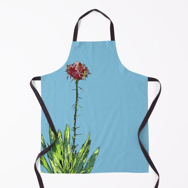 Item preview, Tile Gymea Lily (Doryanthes excelsa) on Blue designed and sold by ChrissyWild.