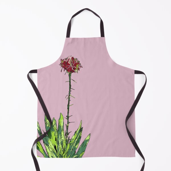 Item preview, Tile Gymea Lily (Doryanthes excelsa) on pink designed and sold by ChrissyWild.