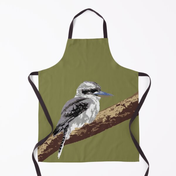 Item preview, Laughing Kookaburra (Dacelo novaeguineae) on olive designed and sold by ChrissyWild.