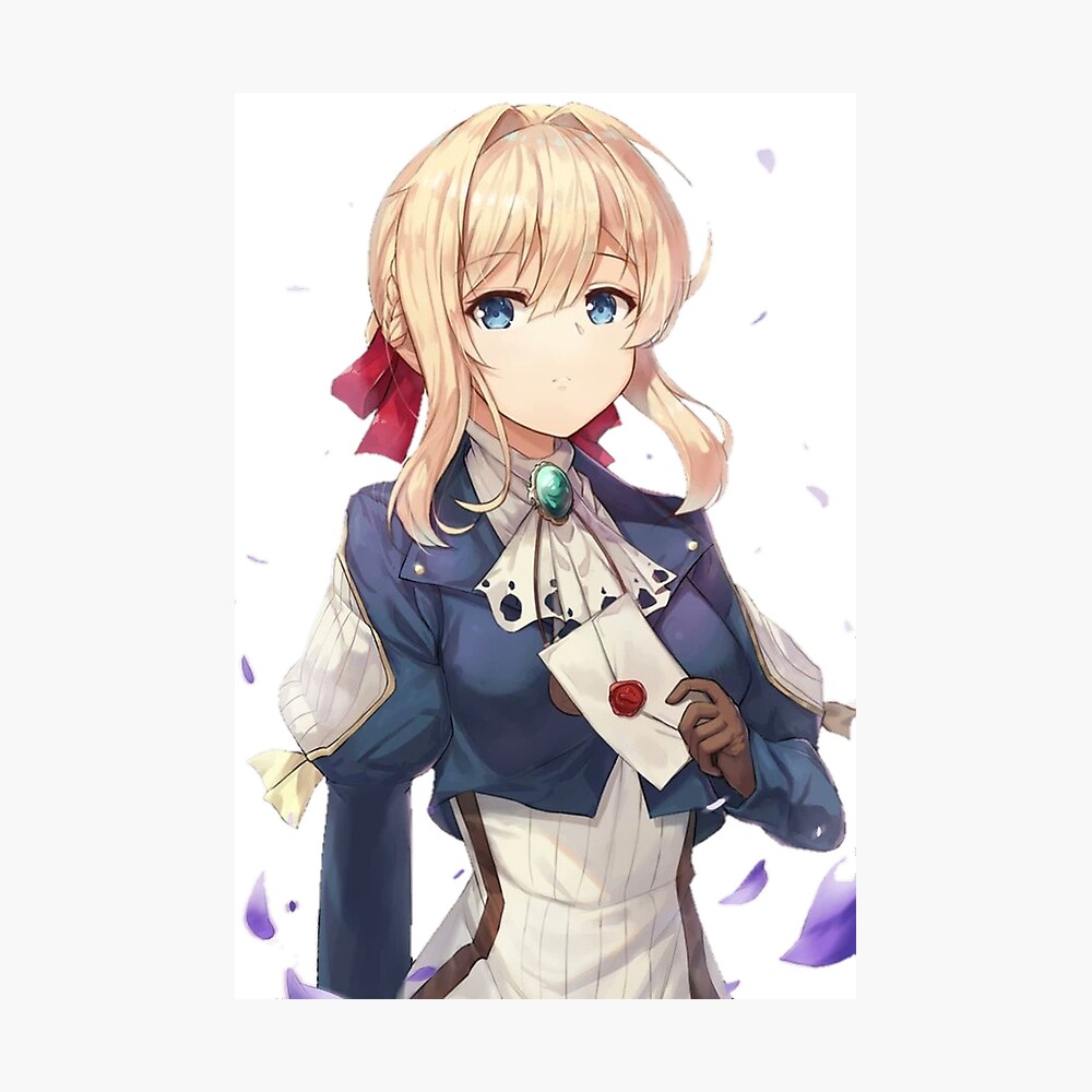 violet evergarden poster by shadowbolt redbubble redbubble