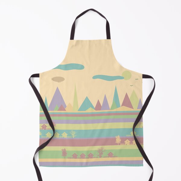 Item preview, Cute colorful abstract landscape with geometric shapes designed and sold by CiniArt.
