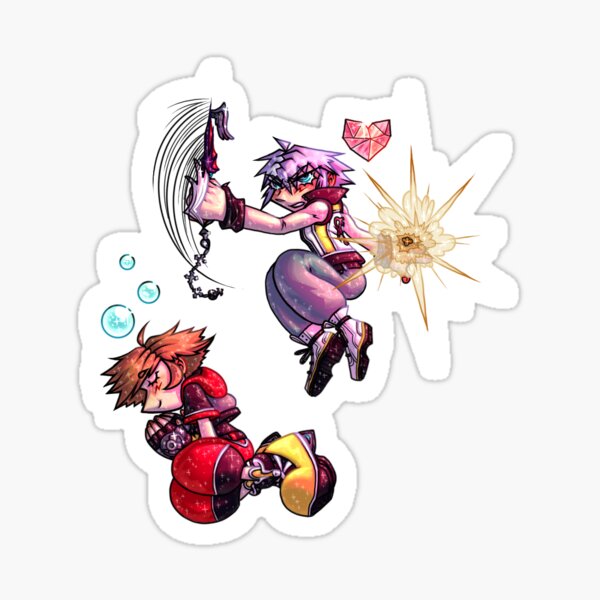 Kingdom Hearts Dream Drop Distance Sora and Riku Stickers, Pins, Phone Cases, Posters, Magnets, Notebooks, etc. Sticker