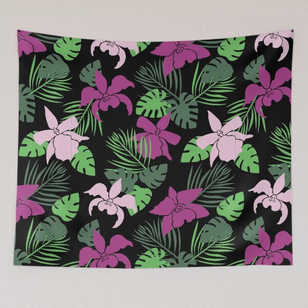 Item preview, Jungle Floral pattern stickers, Floral stickers set, Floral pattern mask, Floral pattern t-shirts designed and sold by quixoticmonkey.