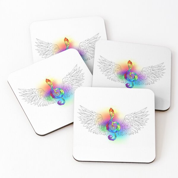 Item preview, Rainbow Musical Key with Wings designed and sold by Blackmoon9.