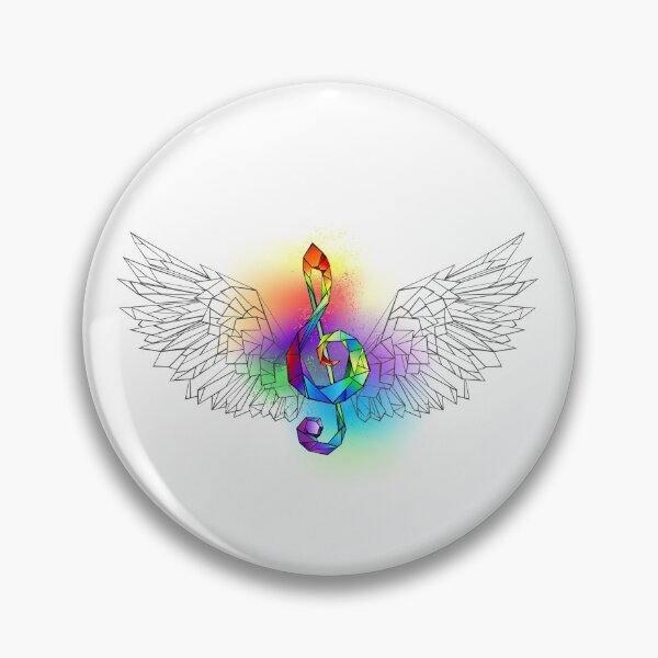 Item preview, Rainbow Musical Key with Wings designed and sold by Blackmoon9.