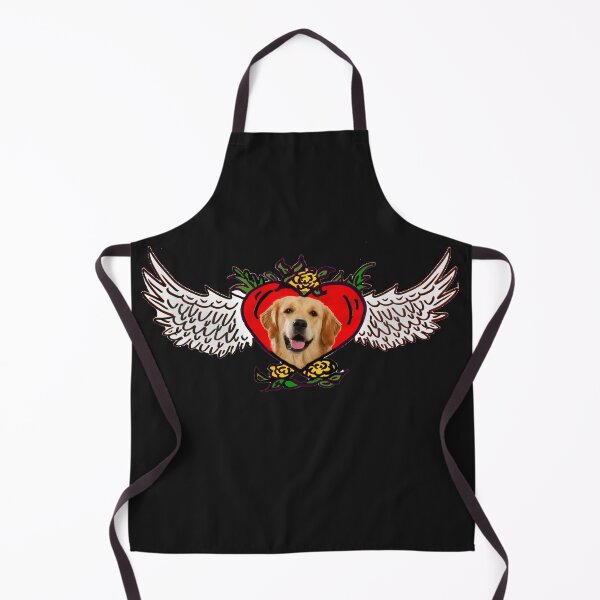 Item preview, Golden retriever tattoo heart designed and sold by Toffy2222.