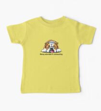 Being Adorable Bulldog Blue Baby Tee