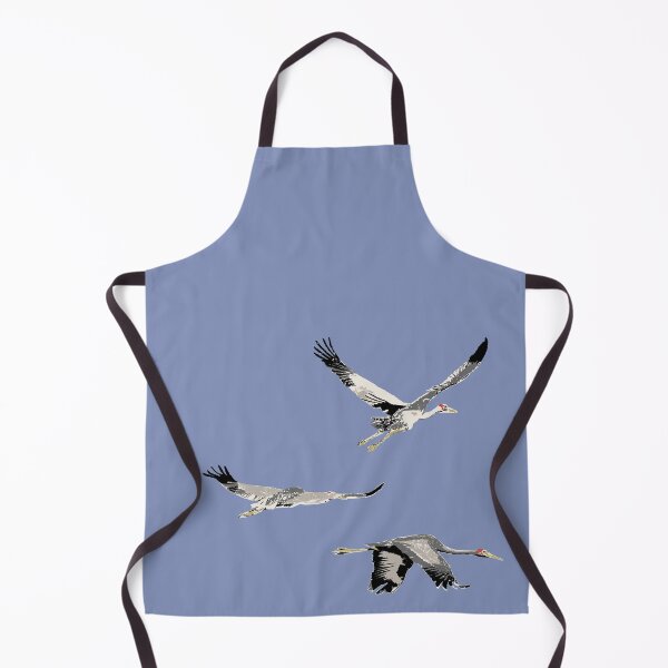 Item preview, Brolga (Grus rubicunda) on blue designed and sold by ChrissyWild.