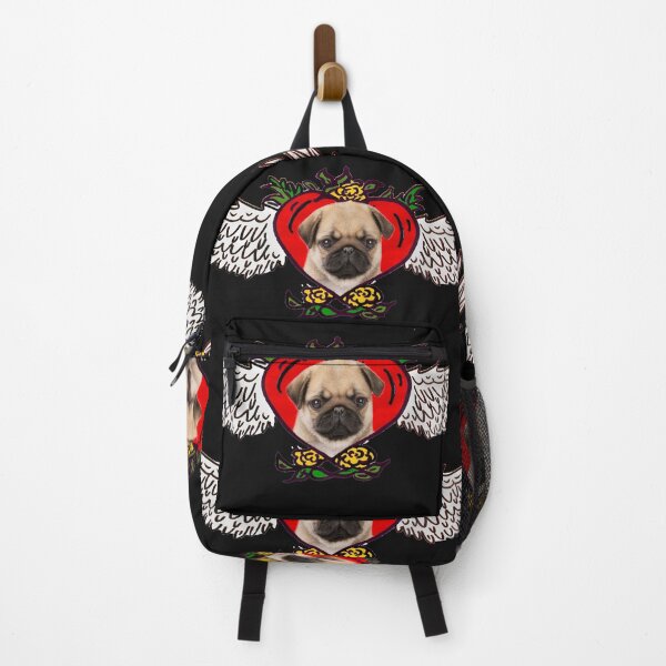 Item preview, Pug tattoo heart designed and sold by Toffy2222.