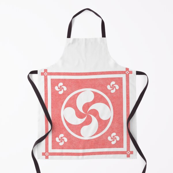 Item preview, Euskadi white Lauburu scarf designed and sold by BArtBilbao.