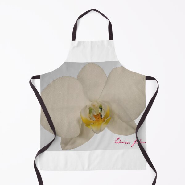 Item preview, Single White Orchid on light background by John Edwin Skelton designed and sold by EdwinJohn.