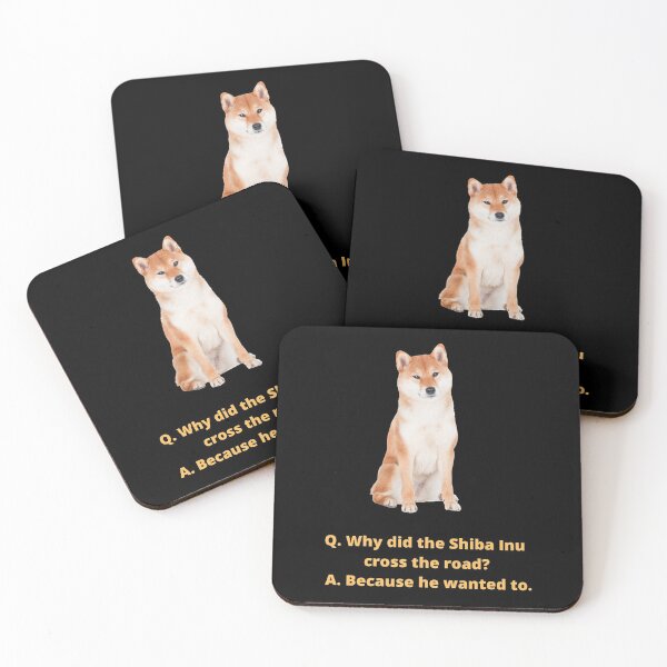Item preview, Why Did The Shiba Inu Cross The Road designed and sold by AtarangiDesigns.