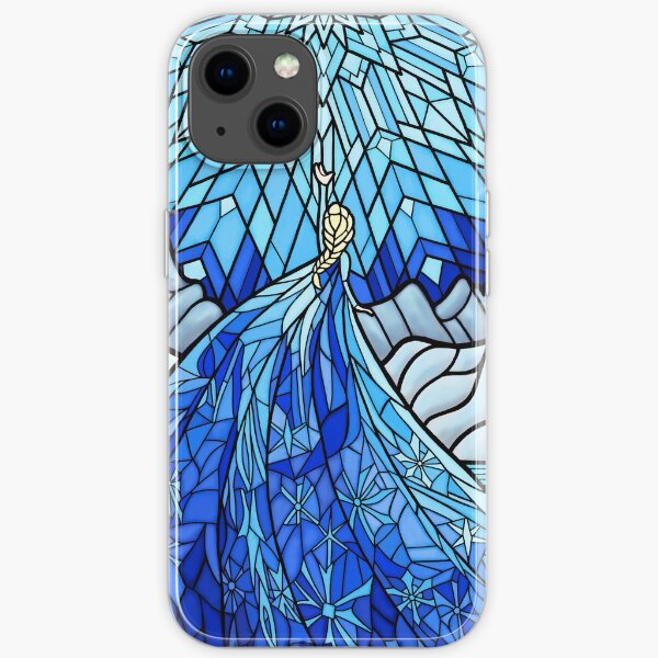 Frozen Fractals in the Stained Glass Window iPhone Soft Case