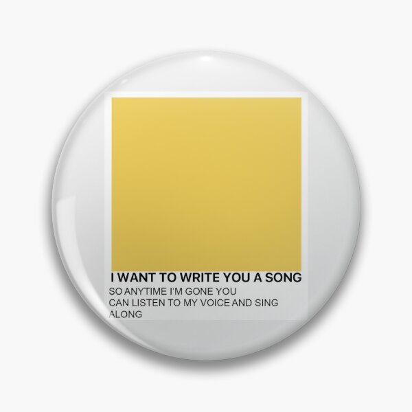 Item preview, I want to write you a song Pantone  designed and sold by erinxswan.
