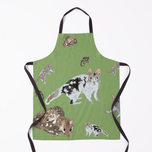 Item preview, The Eastern Quoll (Dasyurus viverrinus) on olive designed and sold by ChrissyWild.
