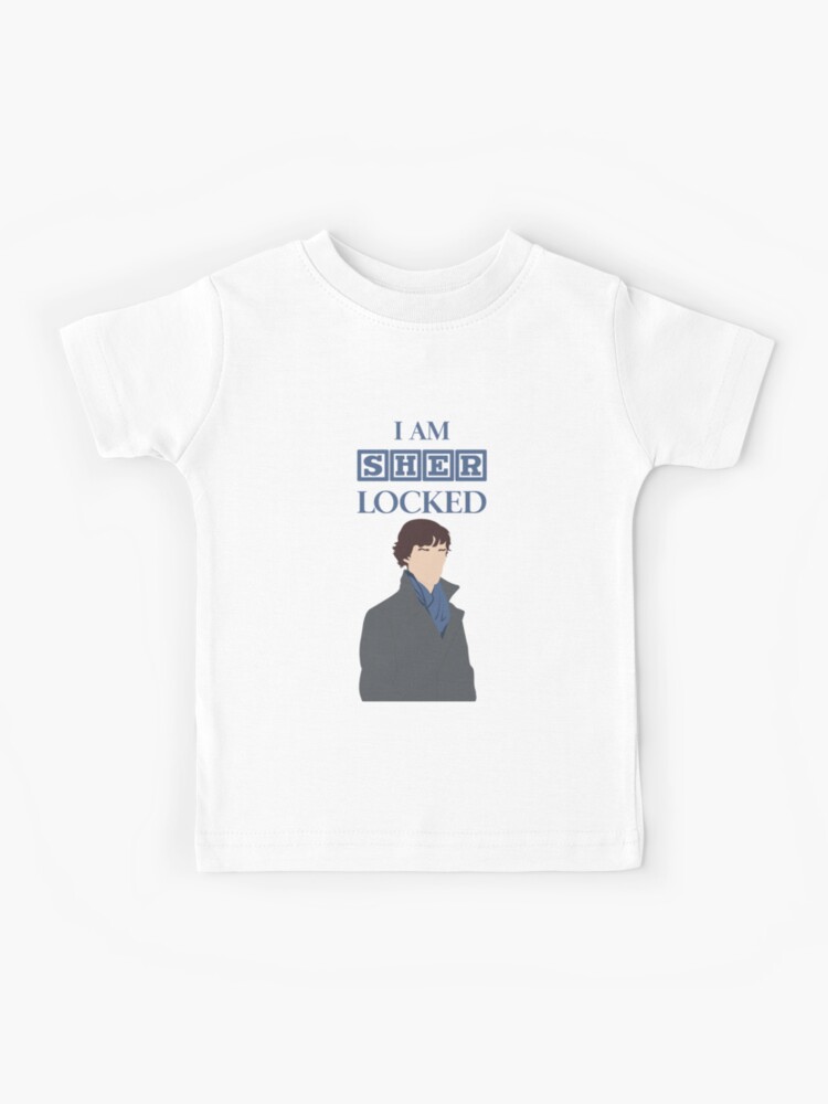 I Am Sherlocked Kids T Shirt By Outlineart Redbubble