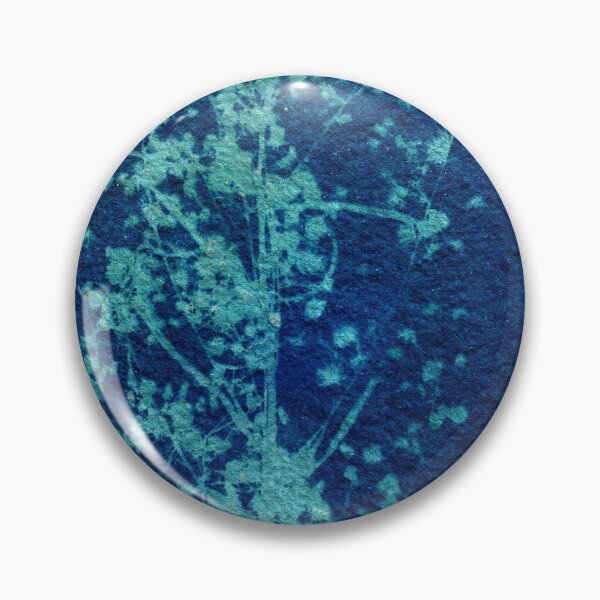 Item preview, Botanical blue floral vintage style handmade Cyanotype print 2020 ed. 7 designed and sold by KasparekFineArt.