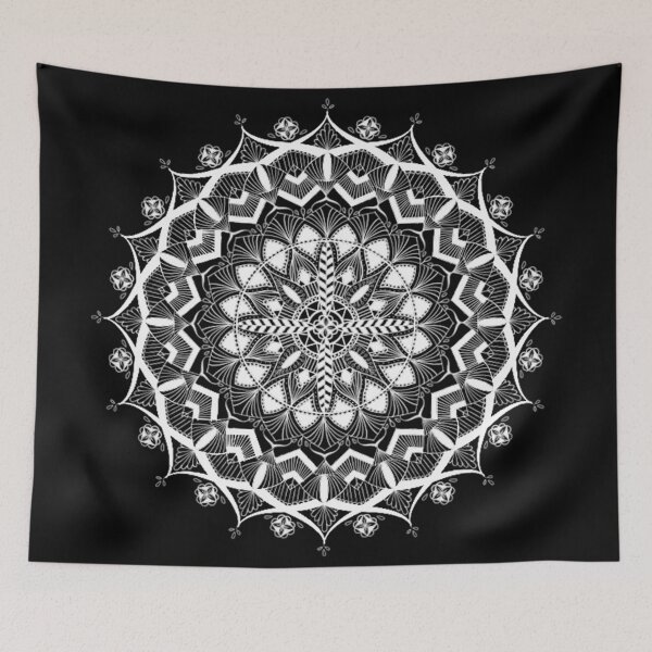 Item preview, Feather Mandala Inverted designed and sold by WanderAndCreate.