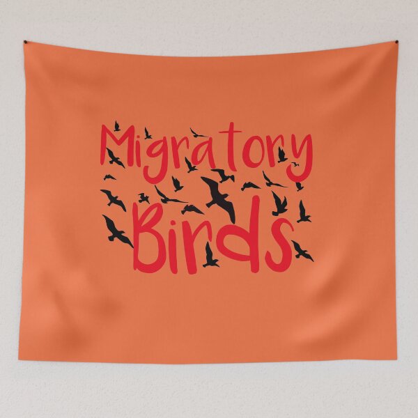 Item preview, migratory birds Migration des oiseaux designed and sold by silverass.