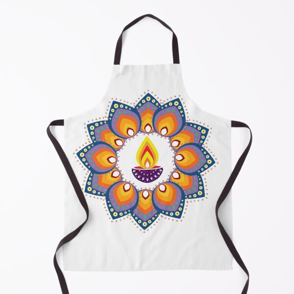 Item preview, Happy Diwali - beautiful Rangoli with Diya designed and sold by EvieWoj.